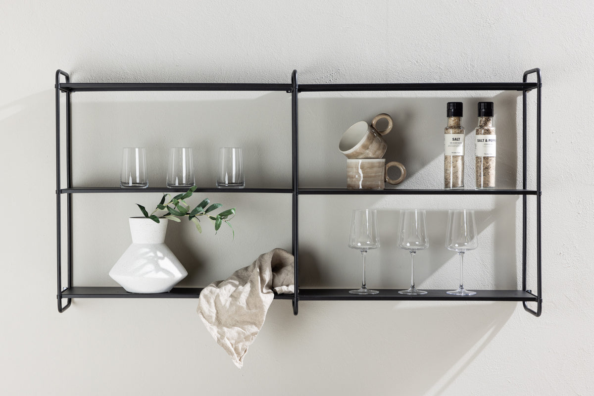 Venture Design Lyon Hyllor 18 x 63 x 122 Svart
