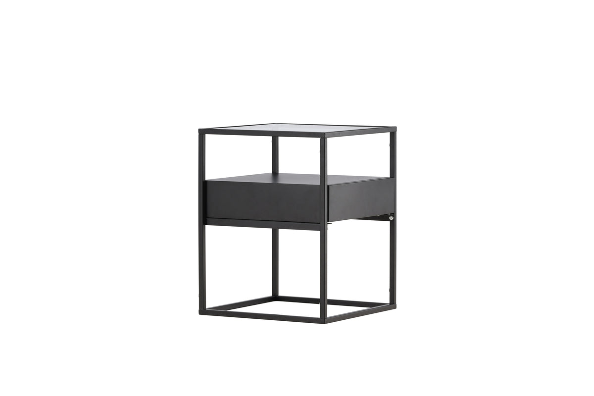 Venture Design Fortaleza Sidobord 40 x 40 Svart