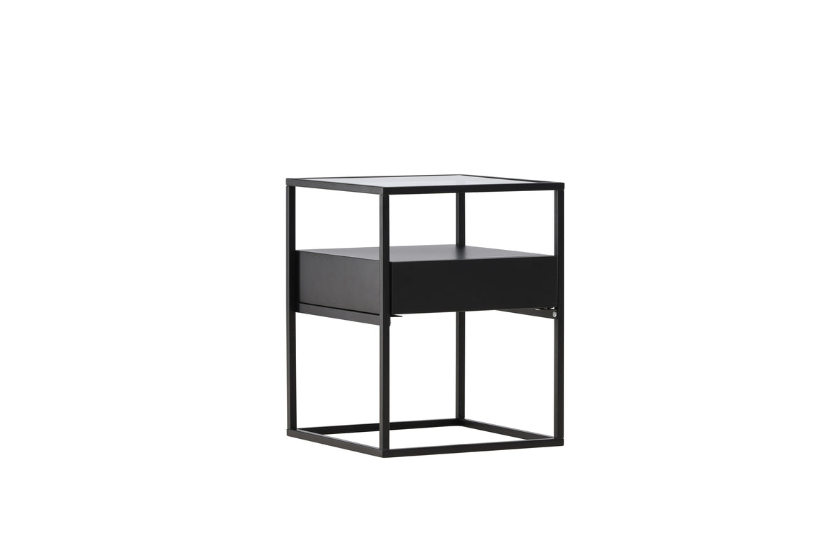 Venture Design Fortaleza Sidobord 40 x 40 Svart