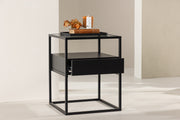 Venture Design Fortaleza Sidobord 40 x 40 Svart