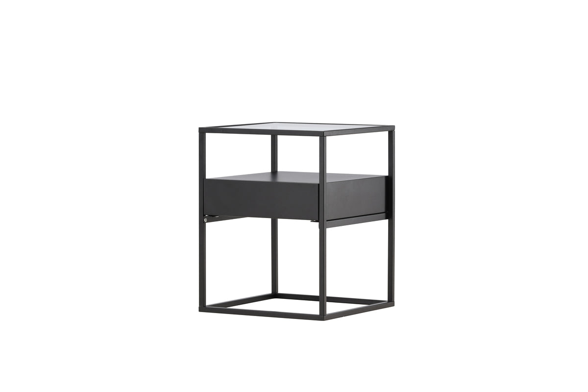 Venture Design Fortaleza Sidobord 40 x 40 Svart