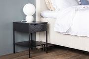 Venture Design Sacramento Sängbord 40 x 40 Svart