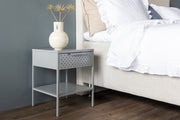 Venture Design Sacramento Sängbord 40 x 40 Ljusgrå