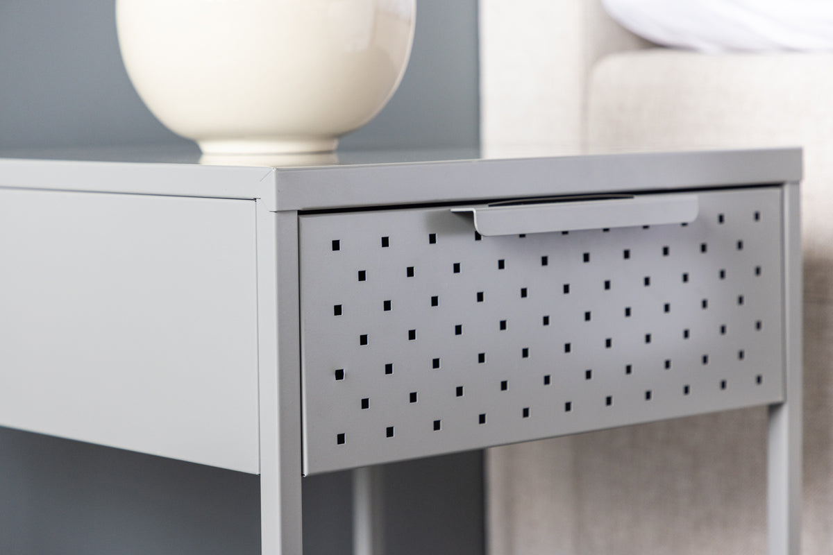 Venture Design Sacramento Sängbord 40 x 40 Ljusgrå
