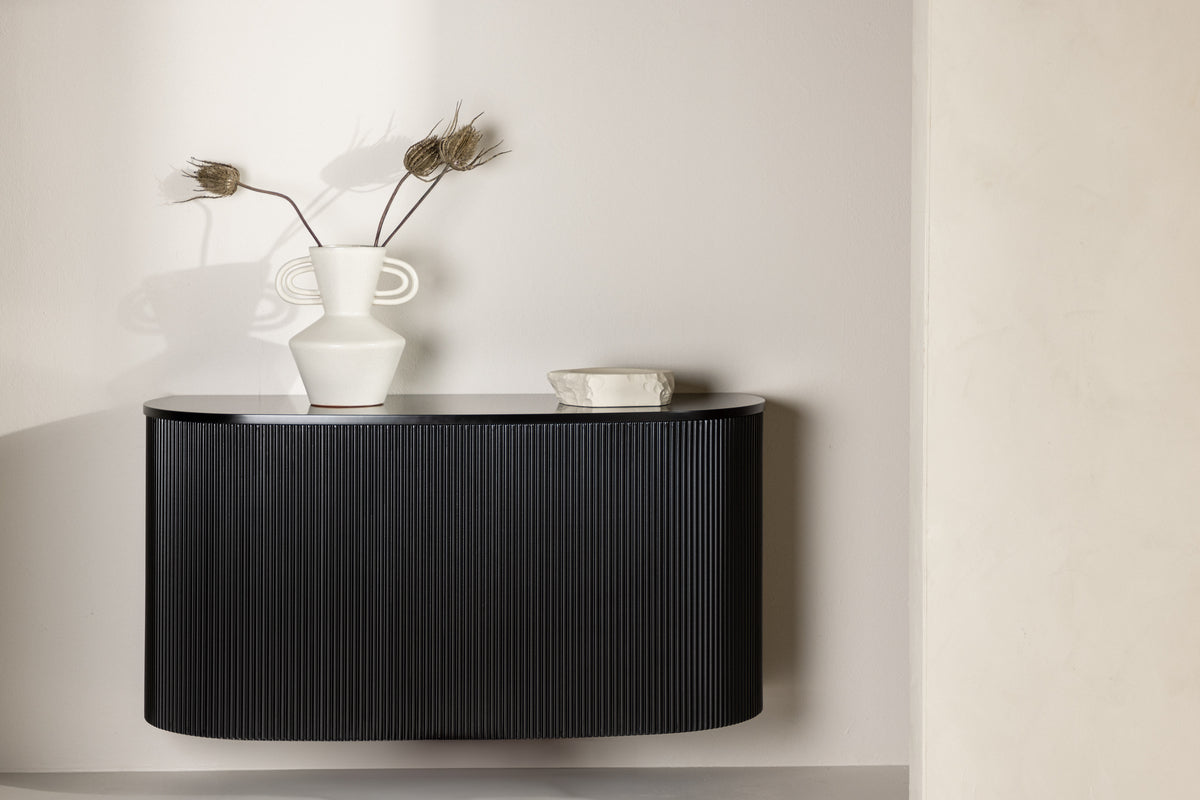 Venture Design Loca Sidobord 120 x 45 Svart