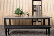 Venture Design Albany Rektangulära Matbord 224 x 90 Mörkgrå