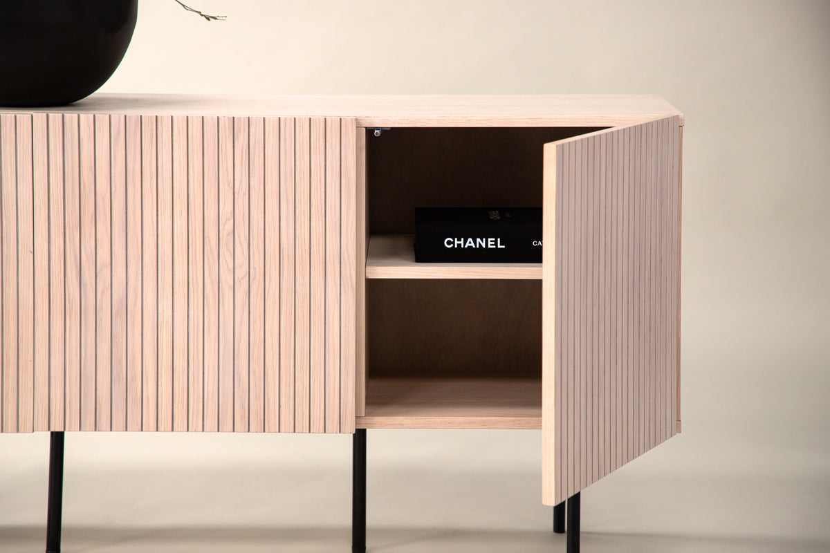 Venture Design Björkön Skåp 42 x 75 x 150 Vitputsad