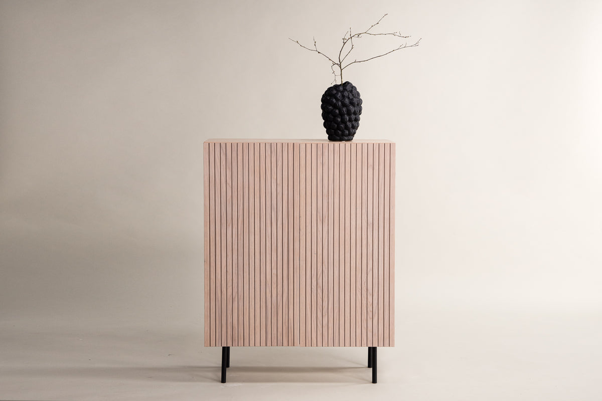 Venture Design Björkön Skåp 30 x 103 x 80 Vitputsad