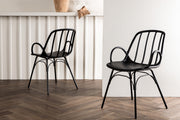 Venture Design Dyrön Matstolar 2-pack Svart
