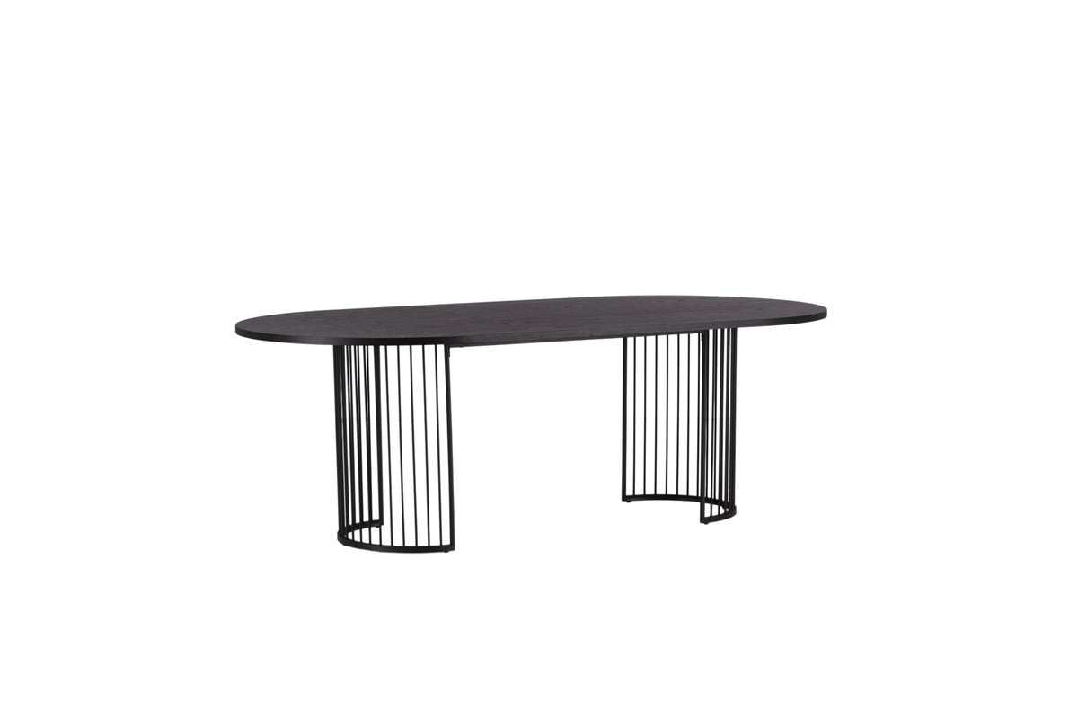 Venture Design Hamneskär Ovala Matbord 220 x 110 Svart