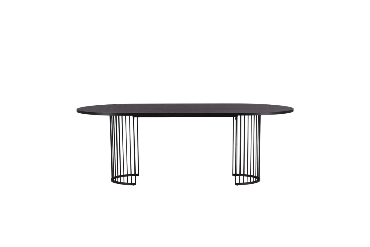 Venture Design Hamneskär Ovala Matbord 220 x 110 Svart