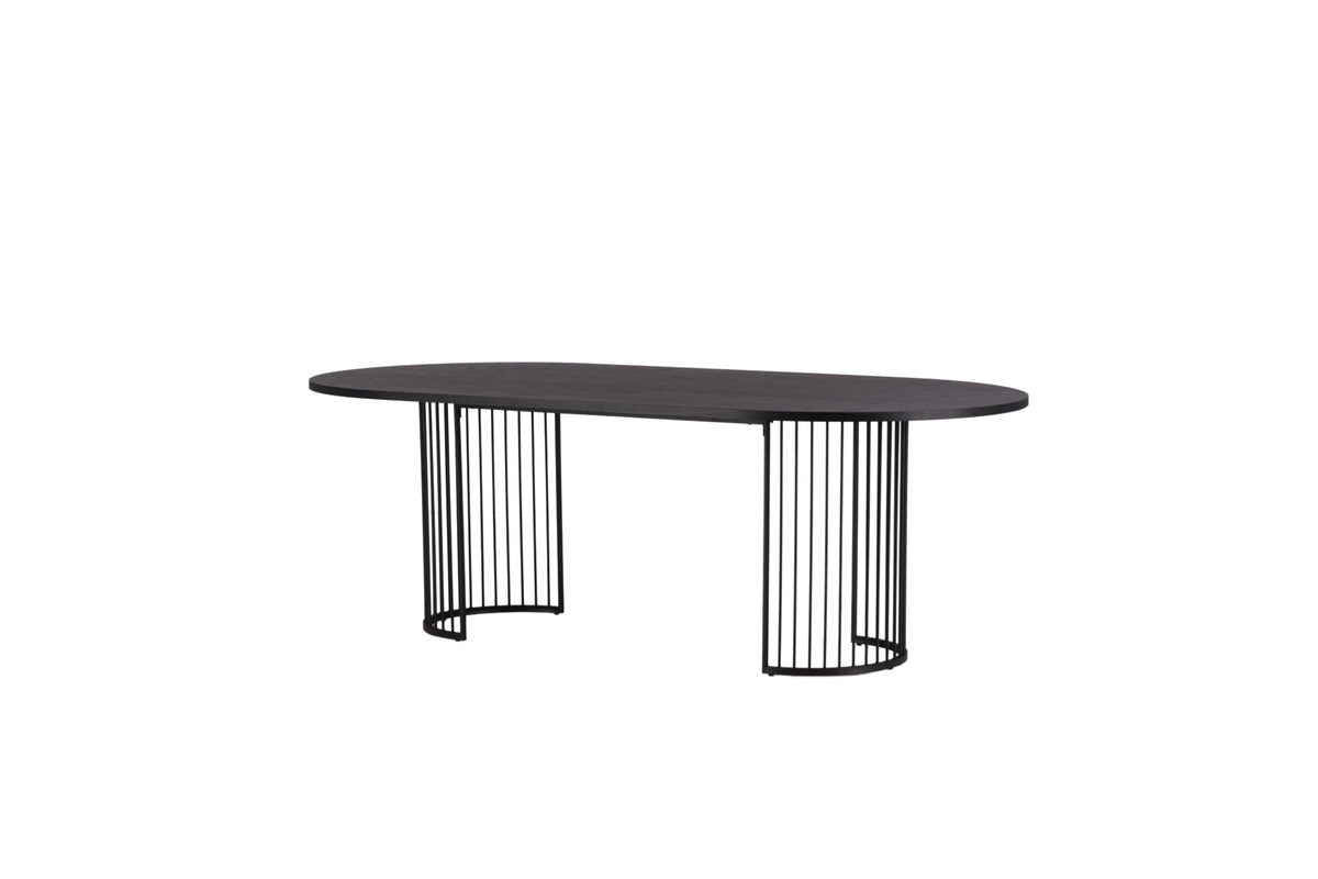 Venture Design Hamneskär Ovala Matbord 220 x 110 Svart