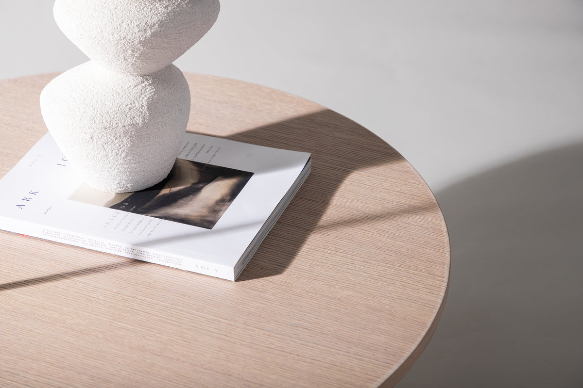 Venture Design Askerön Soffbord ⌀80 Vitputsad