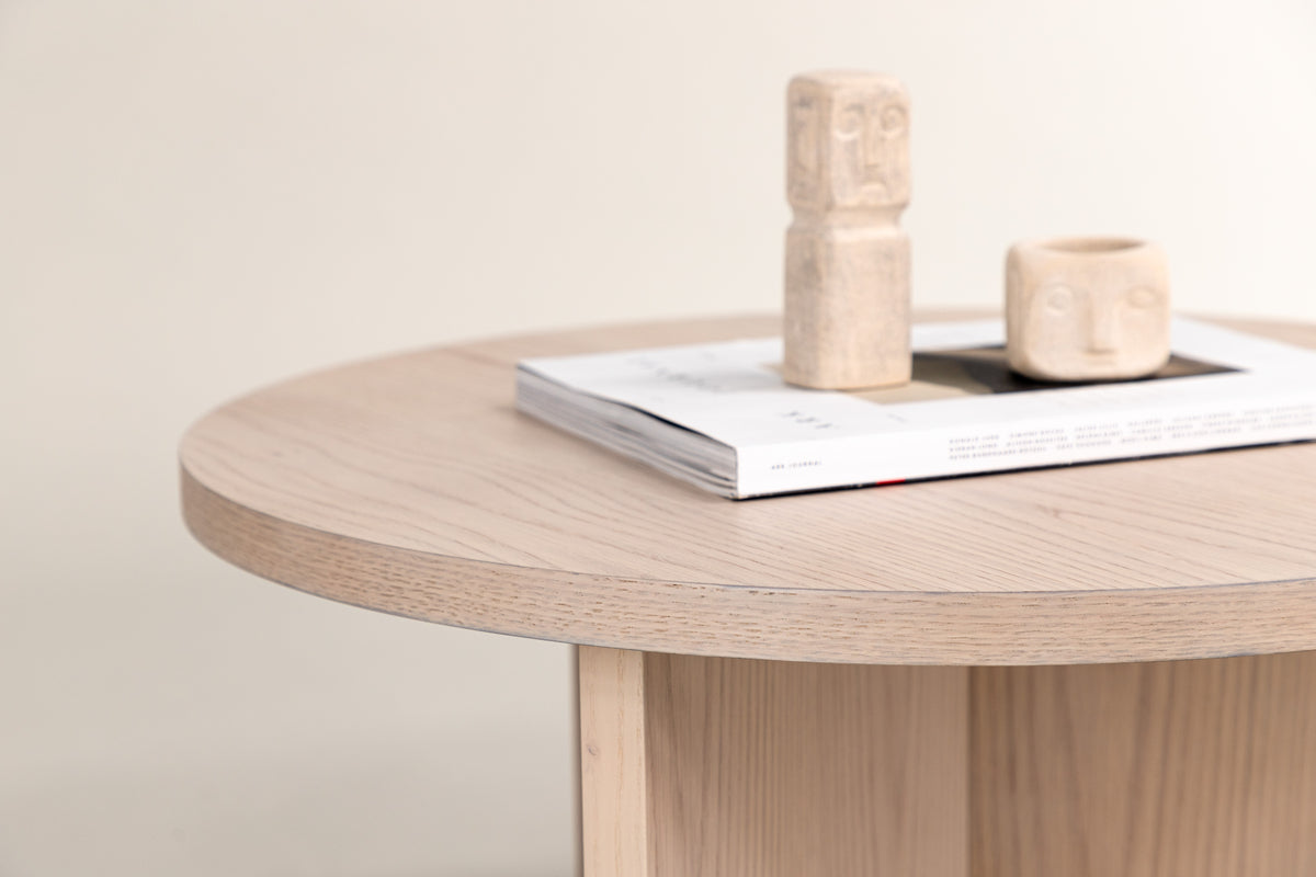 Venture Design Saltö Soffbord ⌀85 Vitputsad