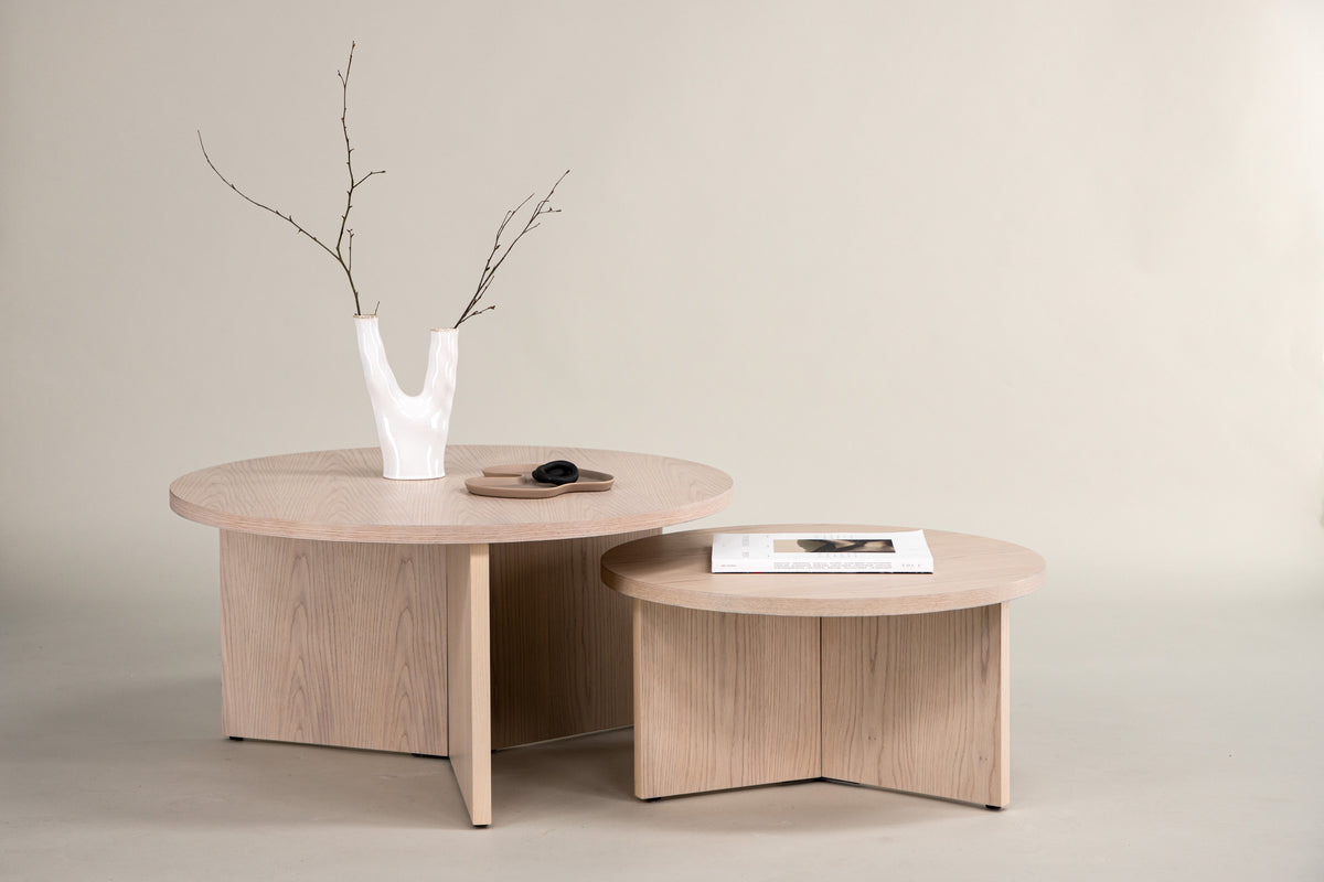 Venture Design Saltö Soffbord ⌀65 Vitputsad
