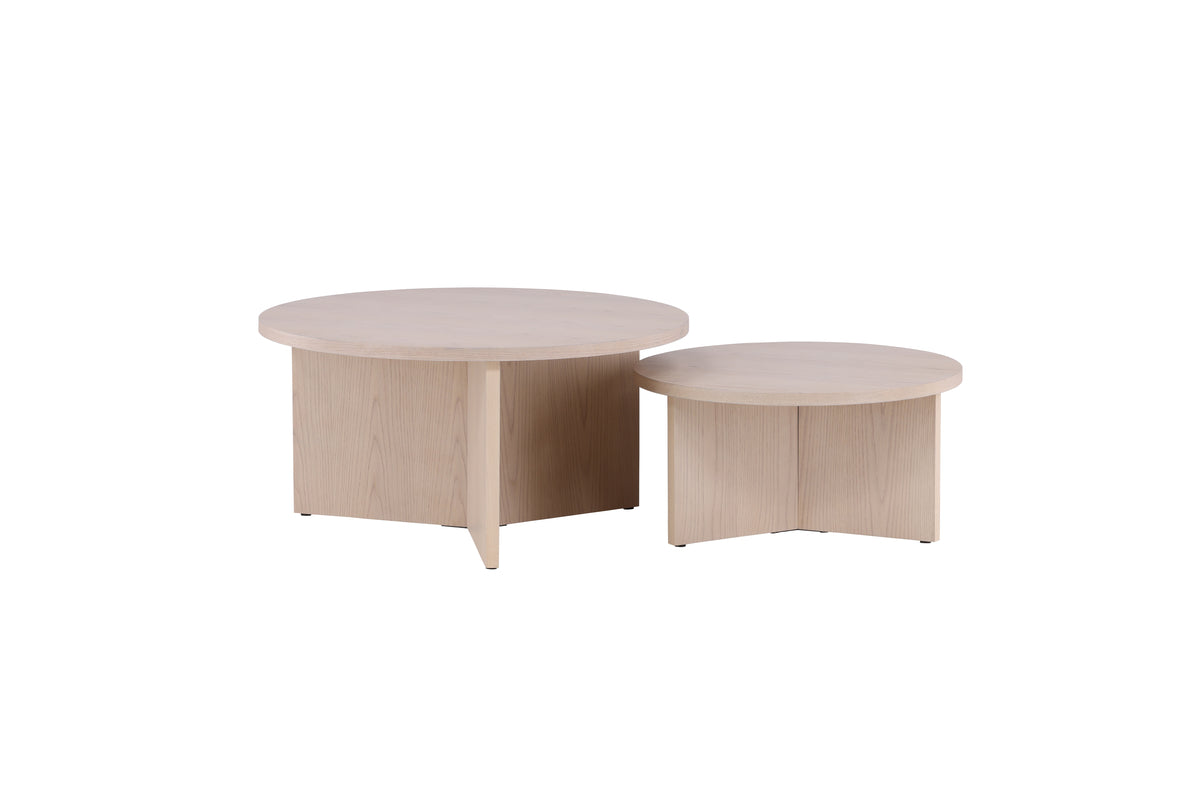 Venture Design Saltö Soffbord ⌀85 Vitputsad