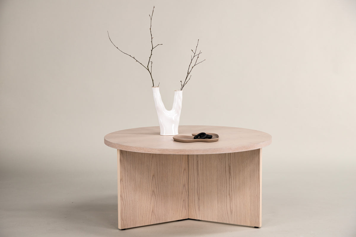 Venture Design Saltö Soffbord ⌀65 Vitputsad