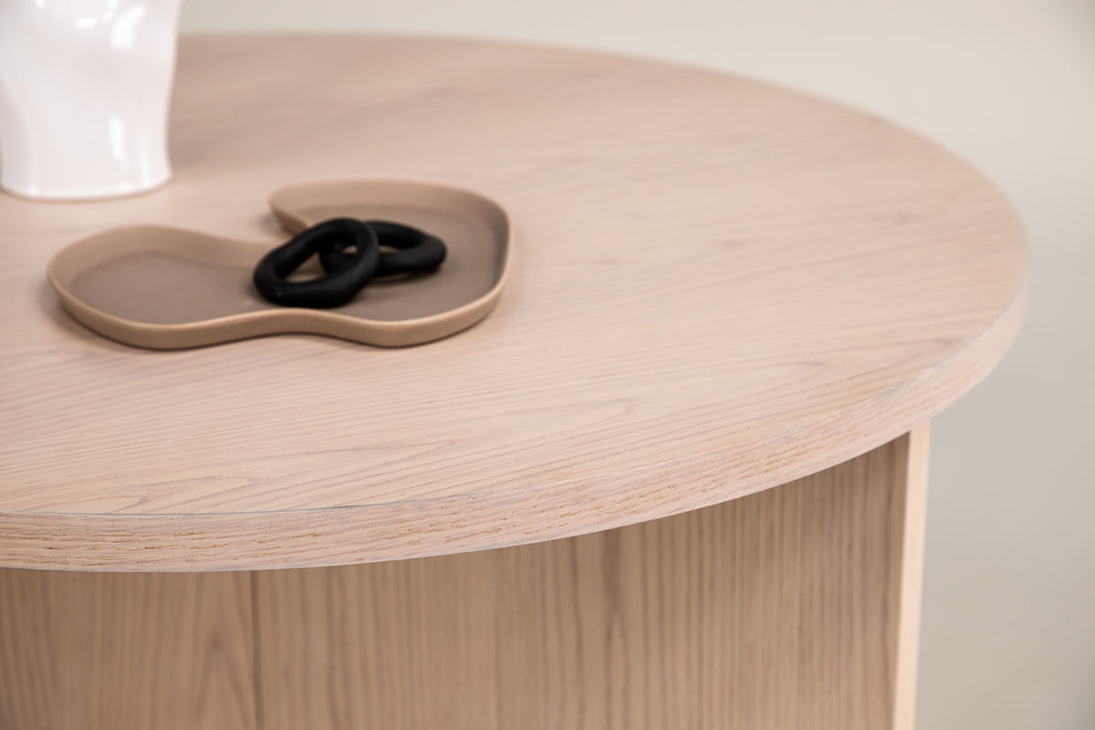 Venture Design Saltö Soffbord ⌀65 Vitputsad
