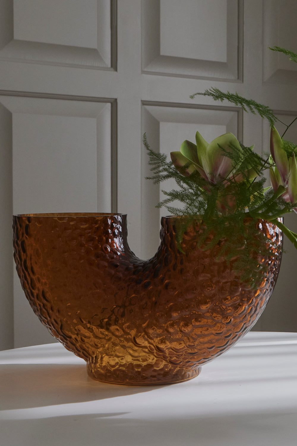 AYTM ARURA Låg Glas Vas, Orange