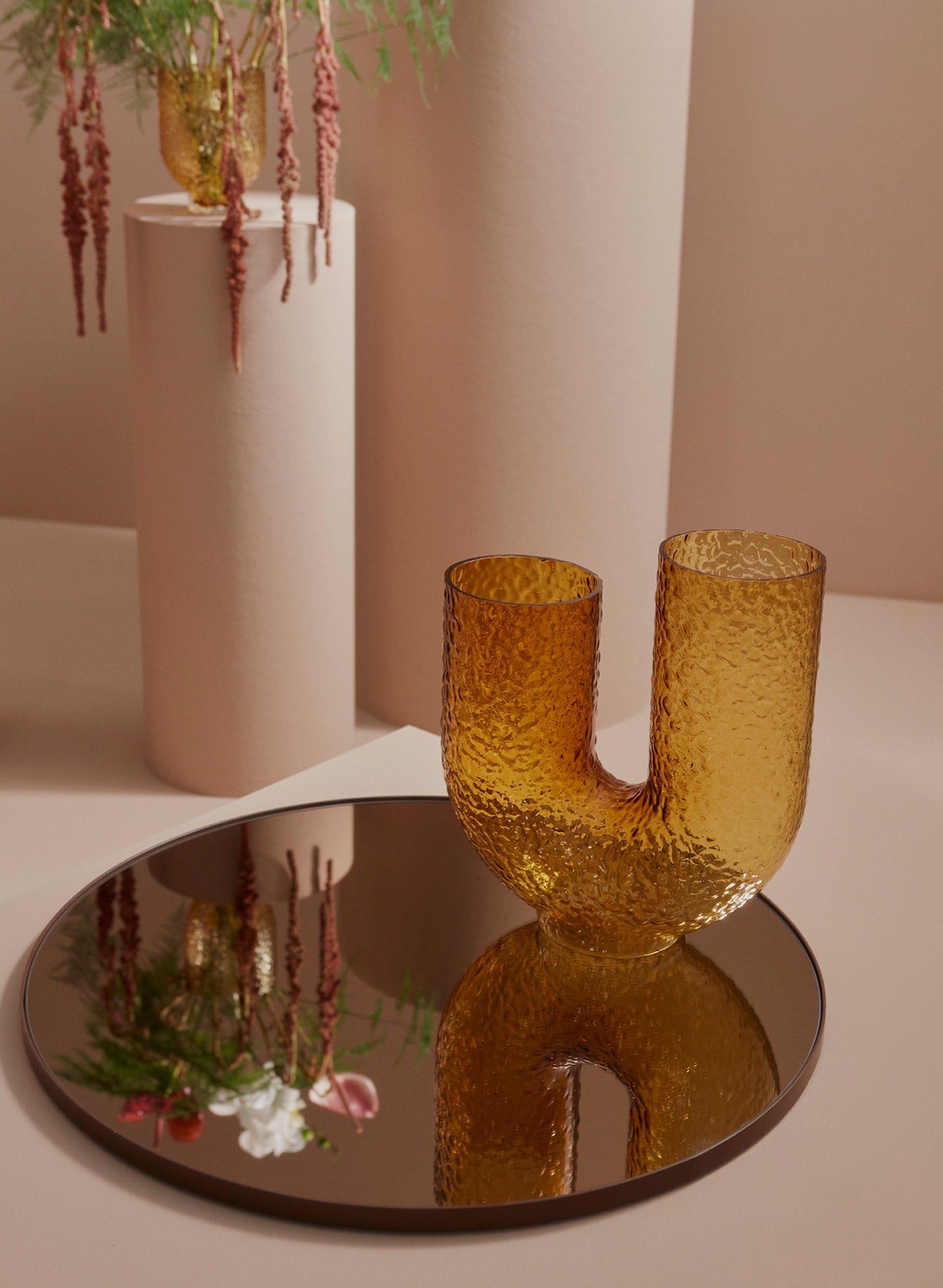 AYTM ARURA Hög Glas Vas, Orange