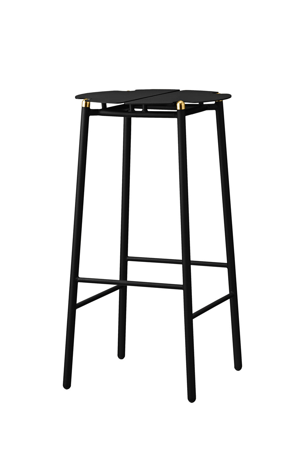 AYTM NOVO Bar Stol, Svart med Guld Detaljer