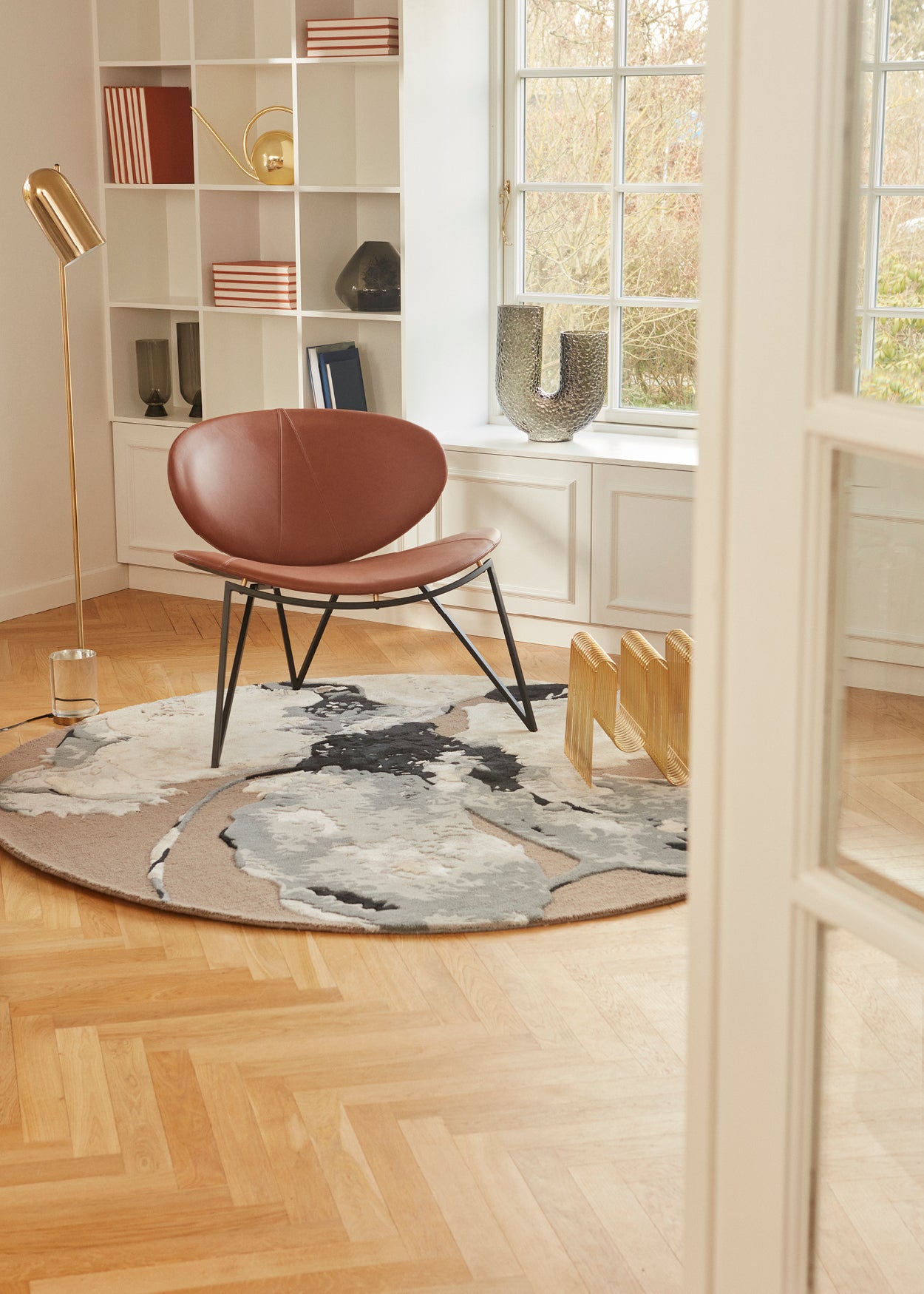 AYTM SEMPER Lounge Stol, Brun