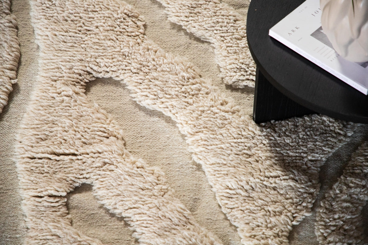 Venture Design Trondheim x Josefin Lustig Rektangulära Mattor 240 x 170 Beige