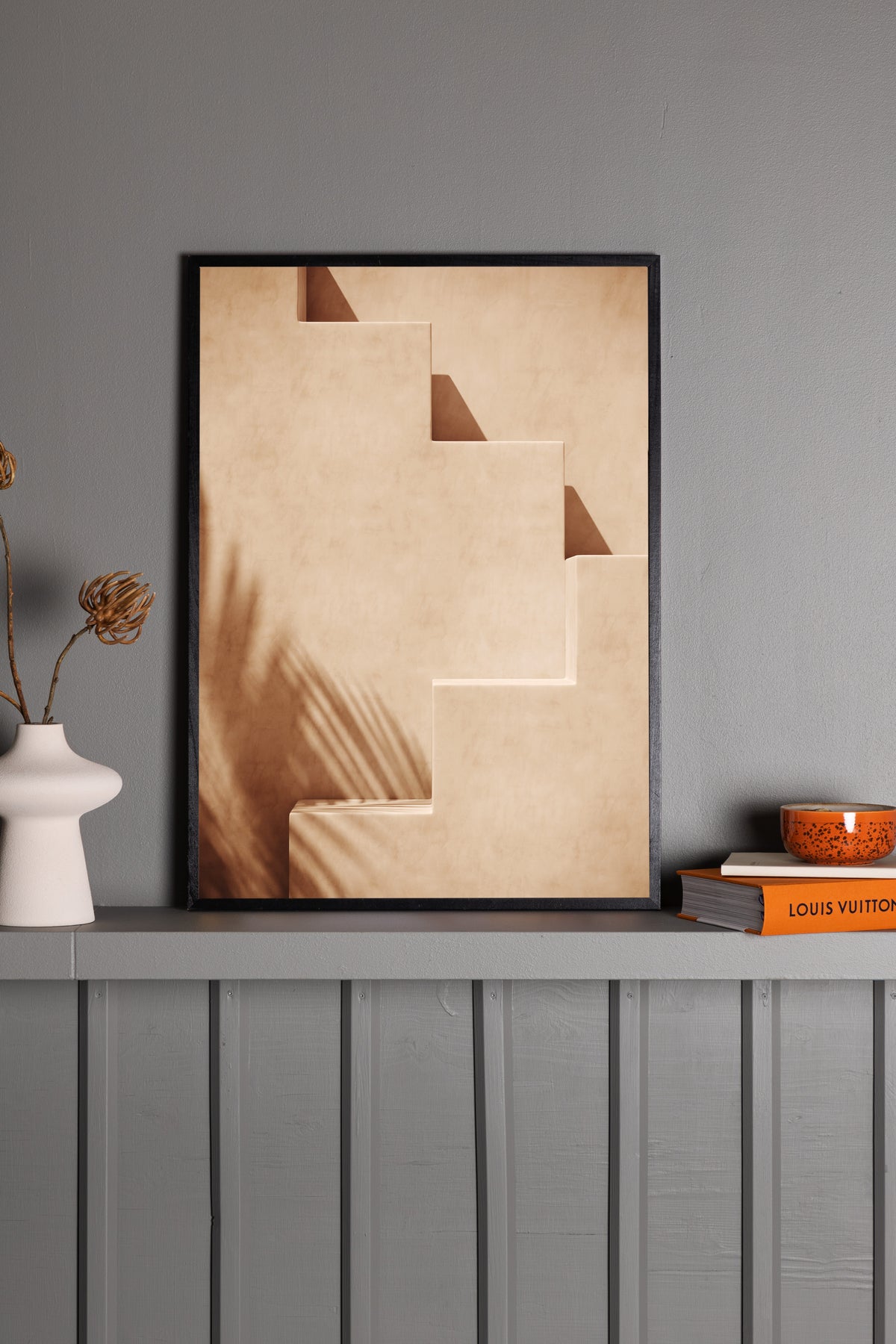Venture Design Stairs Posters Beige