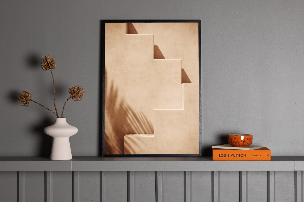 Venture Design Stairs Posters Beige