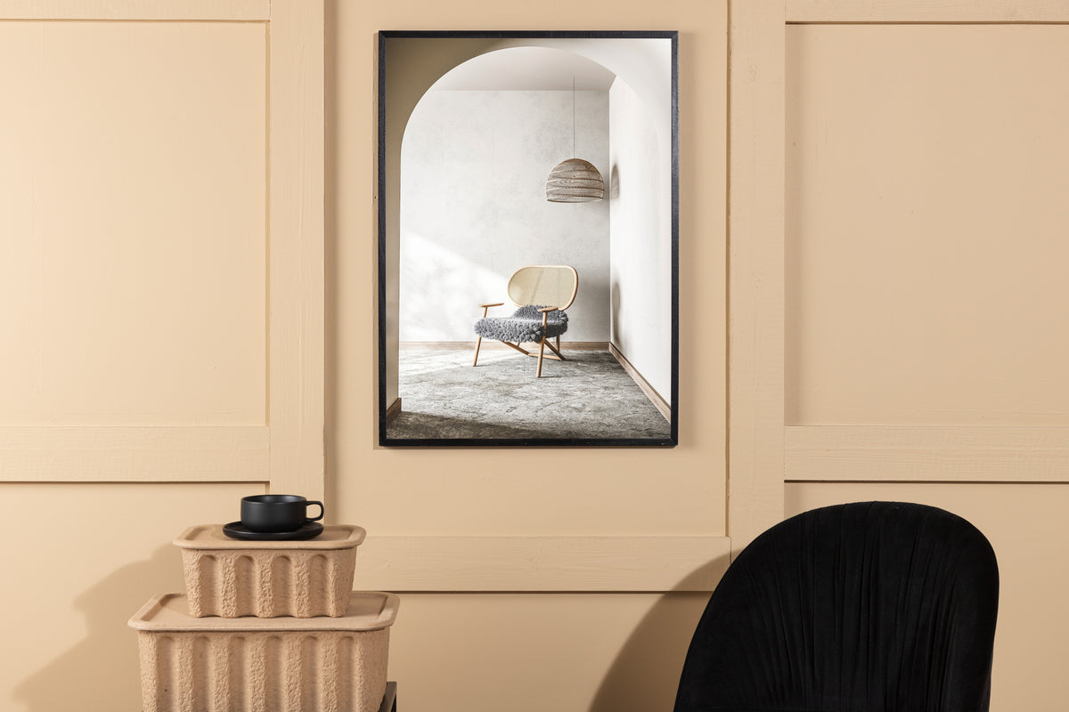 Venture Design Lounge Chair Posters Beige