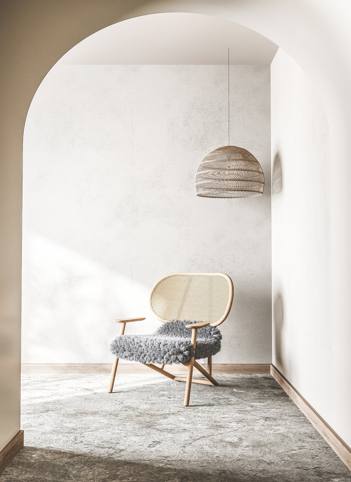 Venture Design Lounge Chair Posters Beige