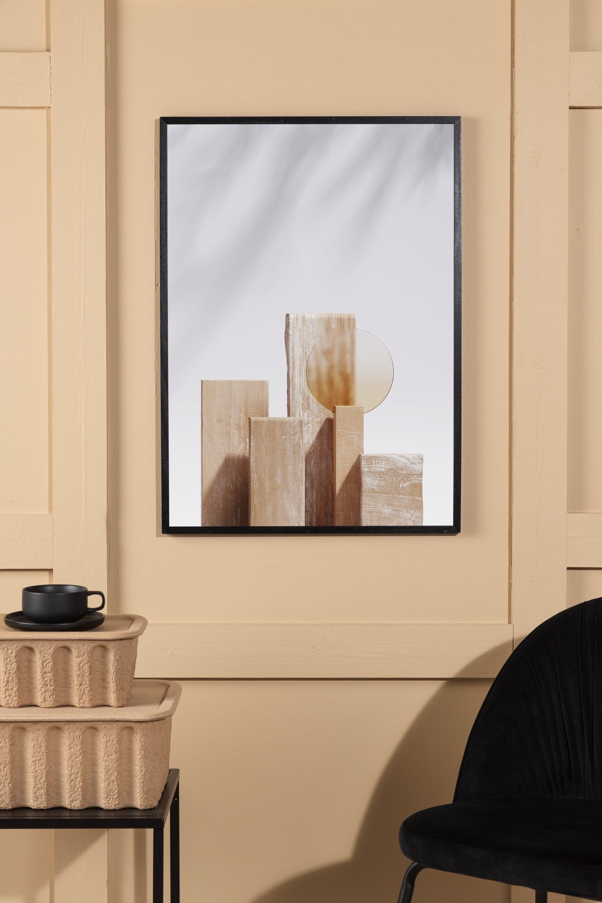 Venture Design Wooden Blocks Posters Beige