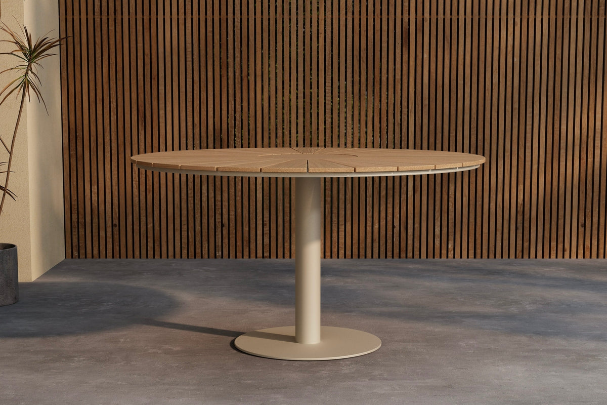 Venture Design Croft Runda Matbord Ø120 Beige
