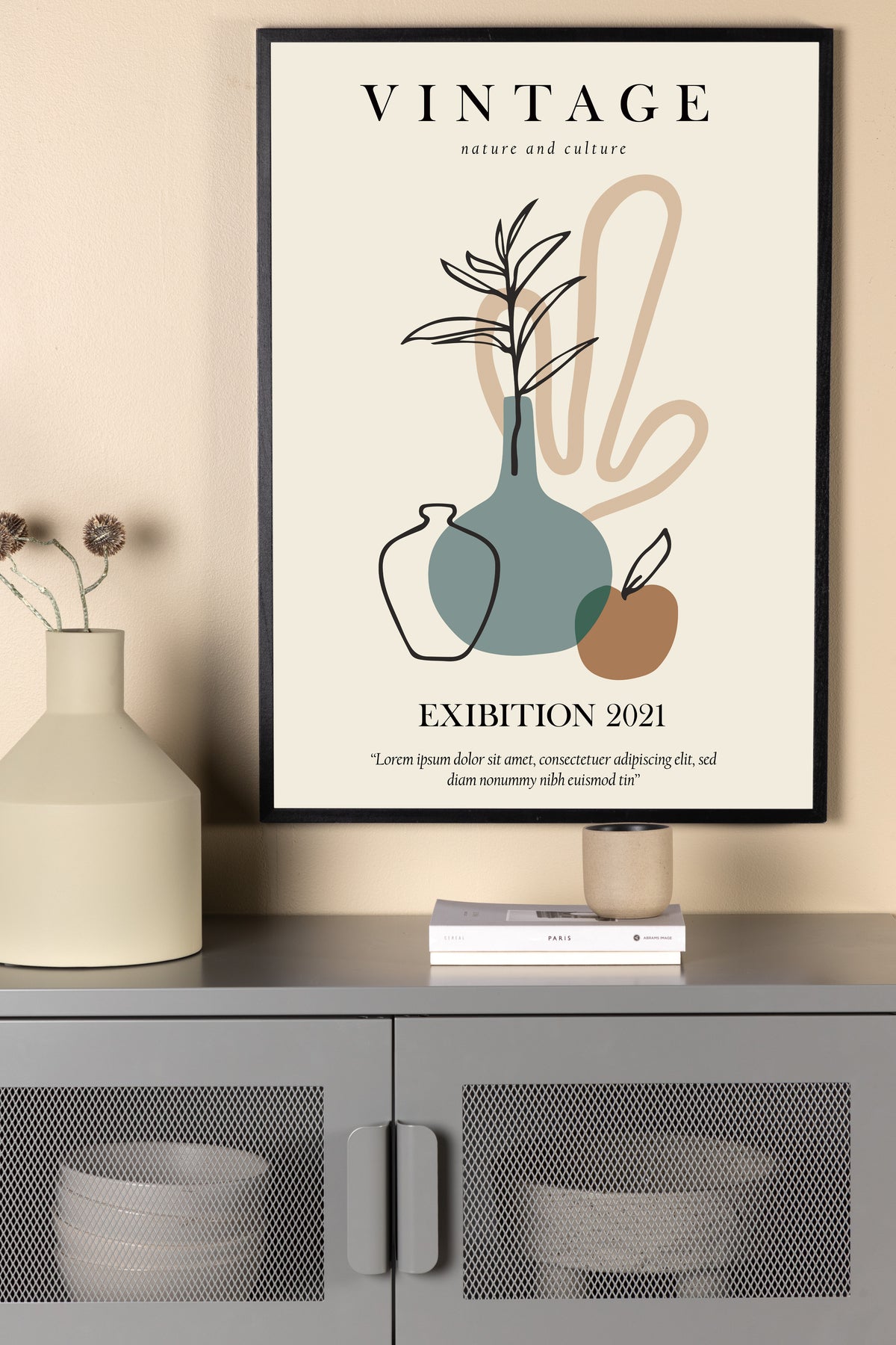 Venture Design Vintage Posters Beige