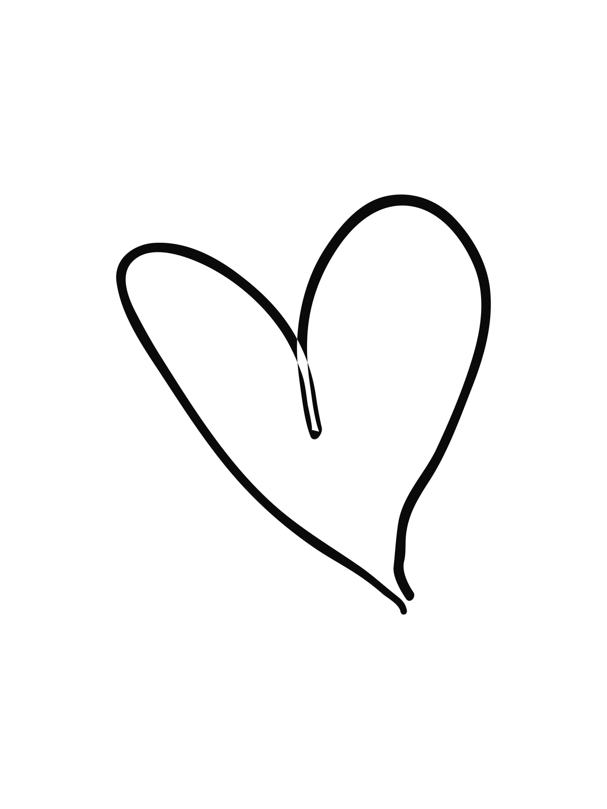 Venture Design Heart Posters Vit