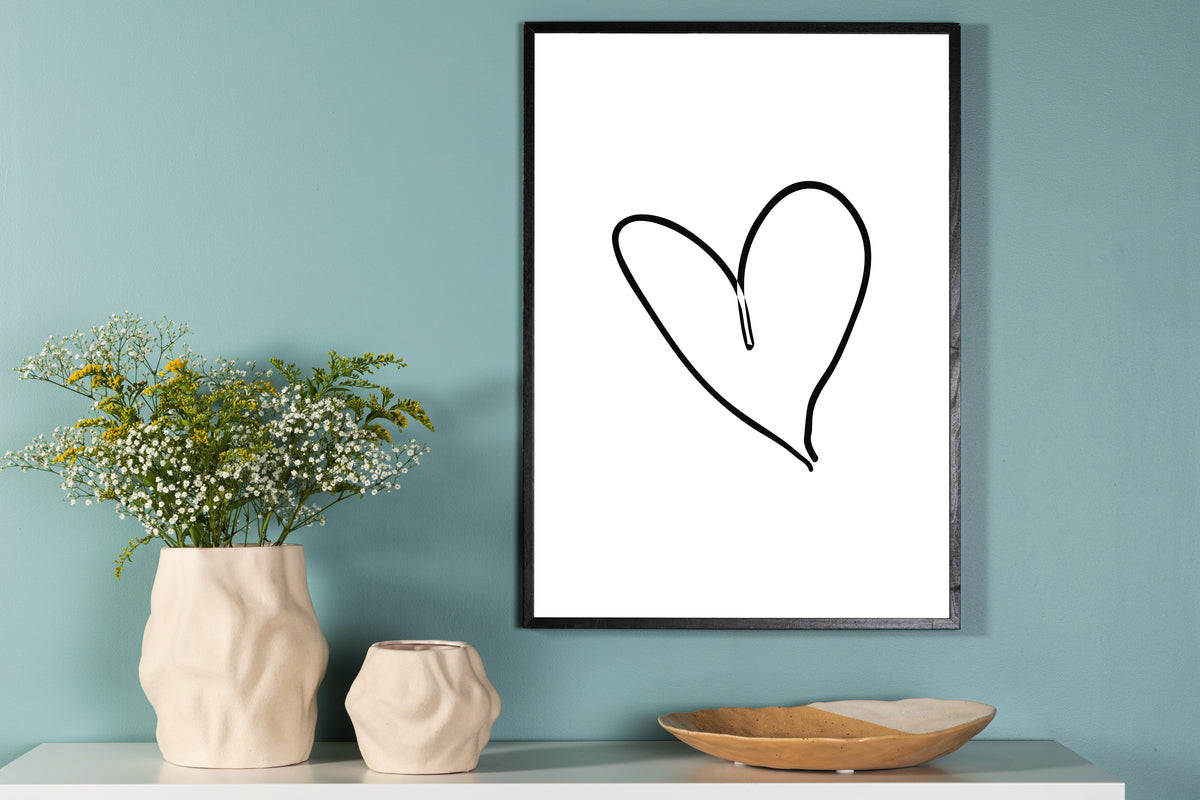 Venture Design Heart Posters Vit