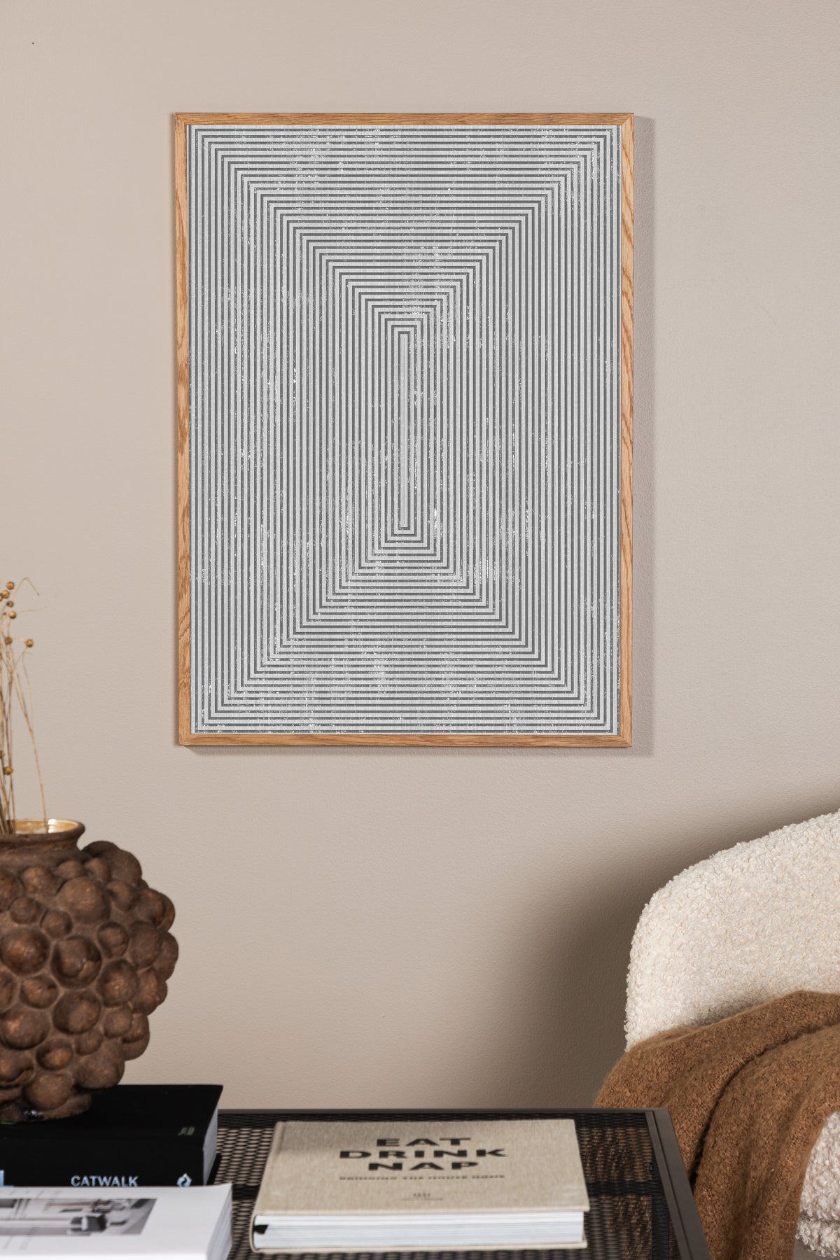 Venture Design Symmetrical Posters Grå