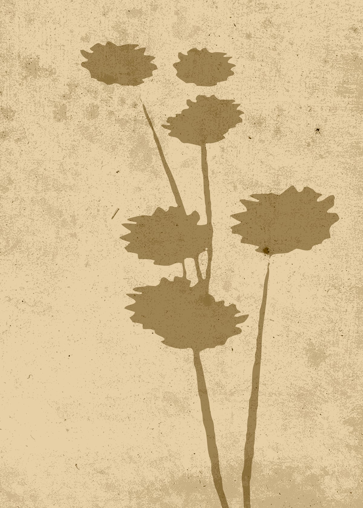 Venture Design Flower art Posters Beige