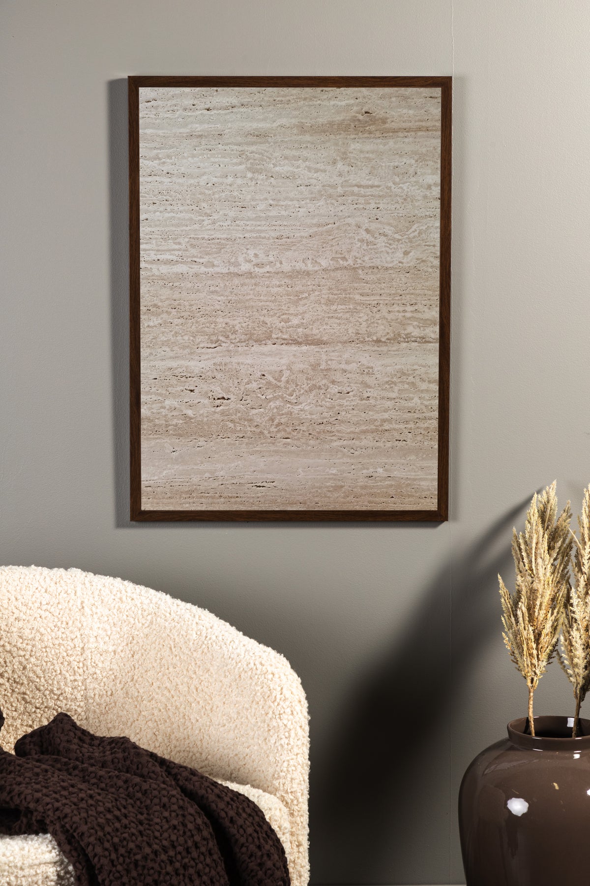 Venture Design Stone wall Posters Beige