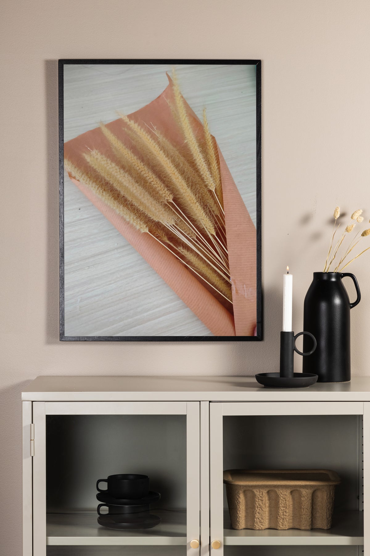 Venture Design Dry flowers Posters Beige