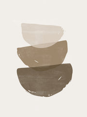 Venture Design Brush strokes Posters Beige