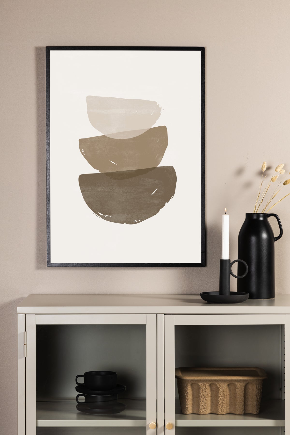 Venture Design Brush strokes Posters Beige