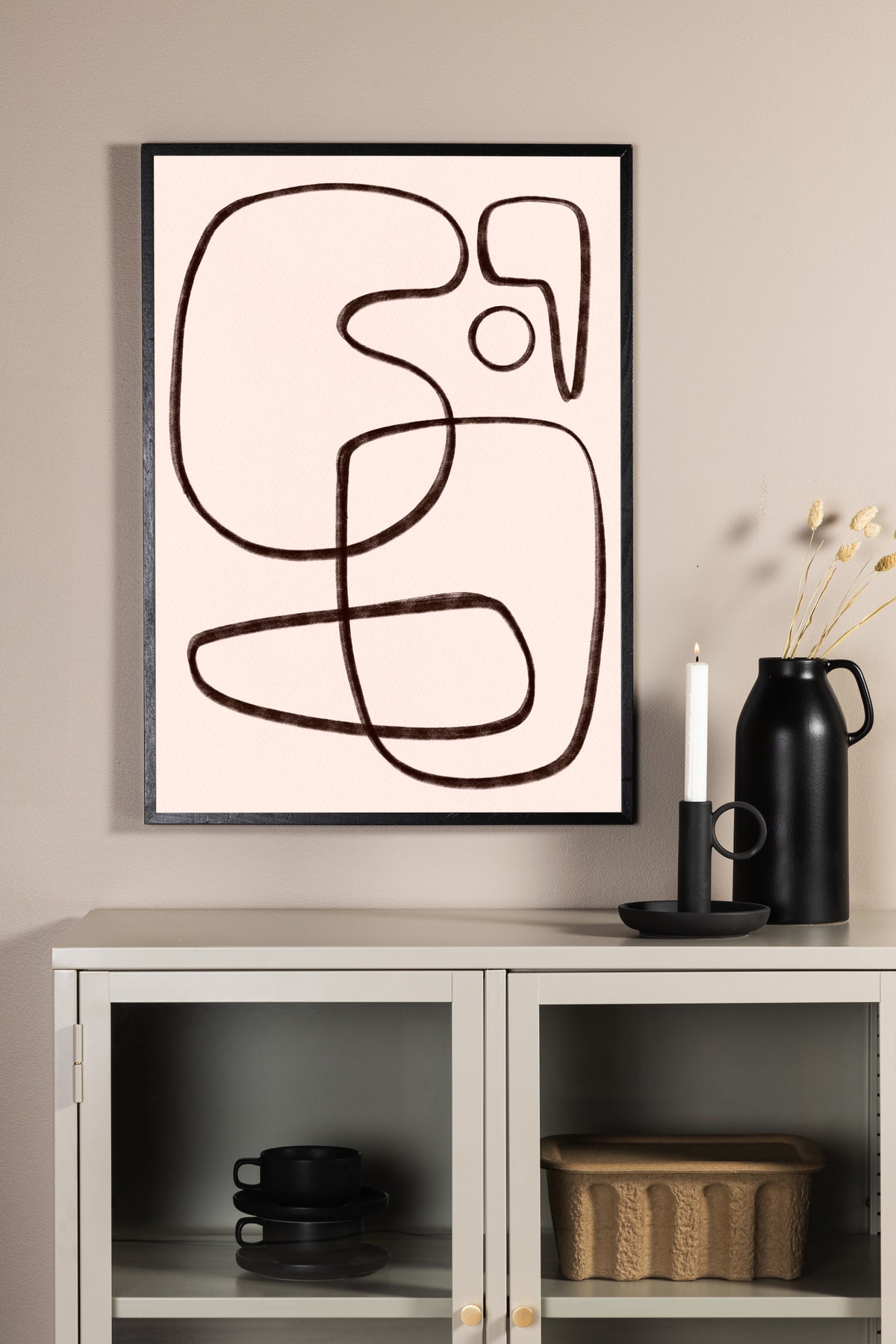 Venture Design Line art Posters Vit