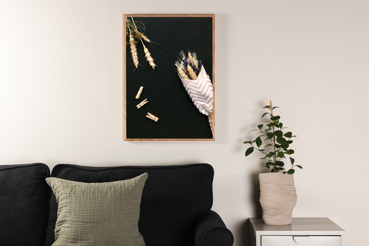 Venture Design Flowers on table Posters Svart