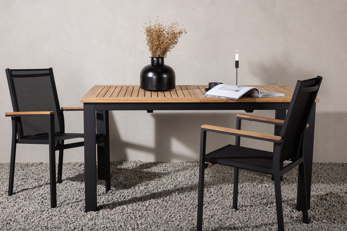 Venture Design Panama Rektangulära Matbord 152 x 90 Svart