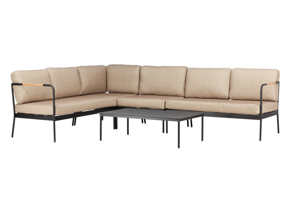 Venture Design Pehnna Hörngrupper Svart Beige