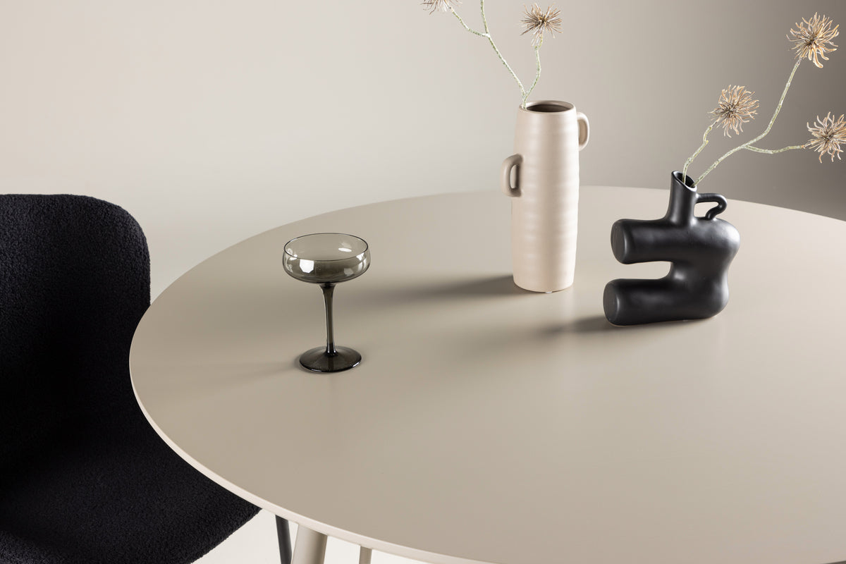 Venture Design Plaza Runda Matbord ⌀120 Beige