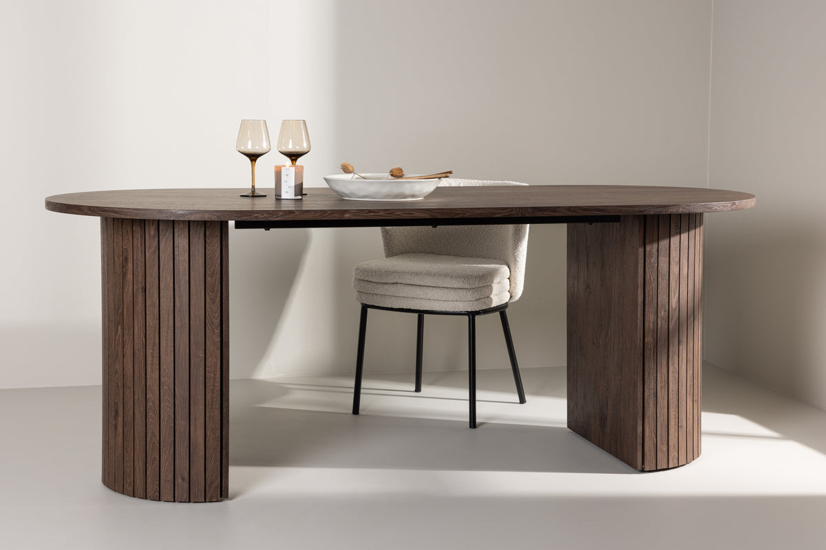 Venture Design Härön Ovala Matbord 200 x 90 Mocka