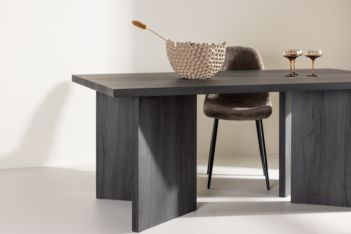 Venture Design Bassholmen Rektangulära Matbord 180 x 90 Svart