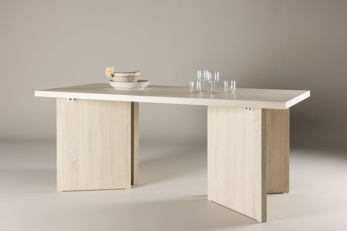 Venture Design Bassholmen Rektangulära Matbord 180 x 90 Vitputsad